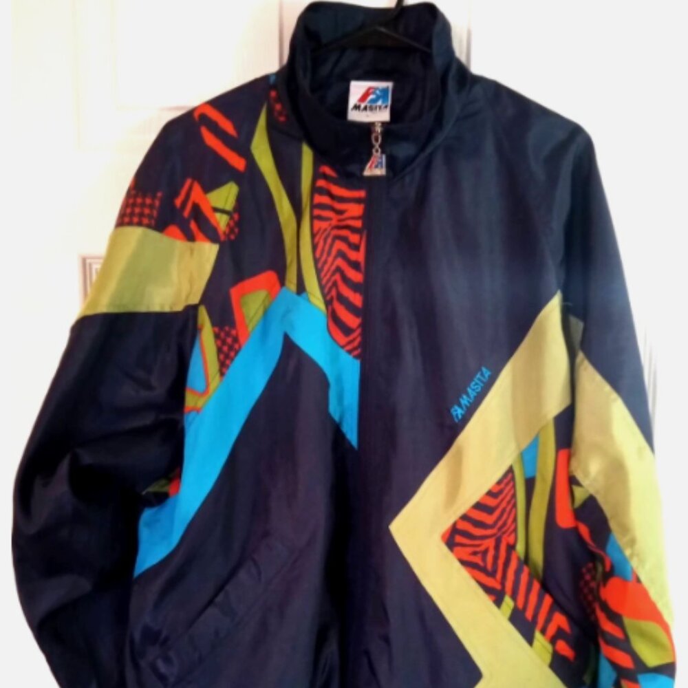Masita 90's Team Sports Windbreaker Jacket Vintage New Never Worn Size L